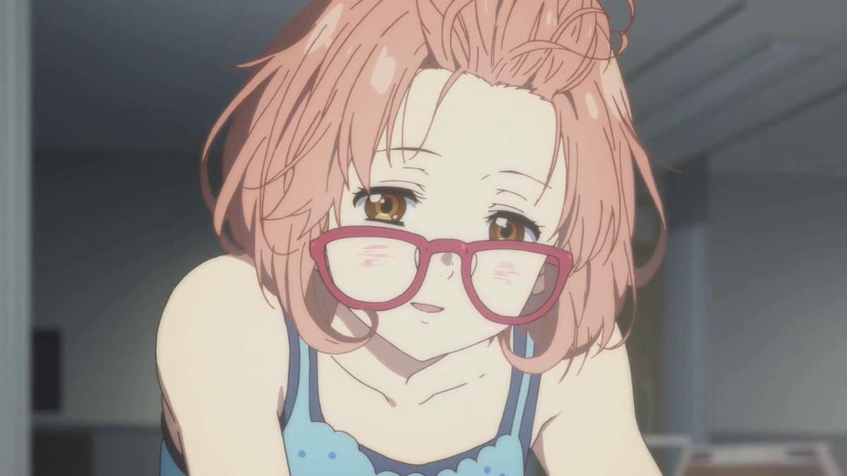 Anime charakter mit brille