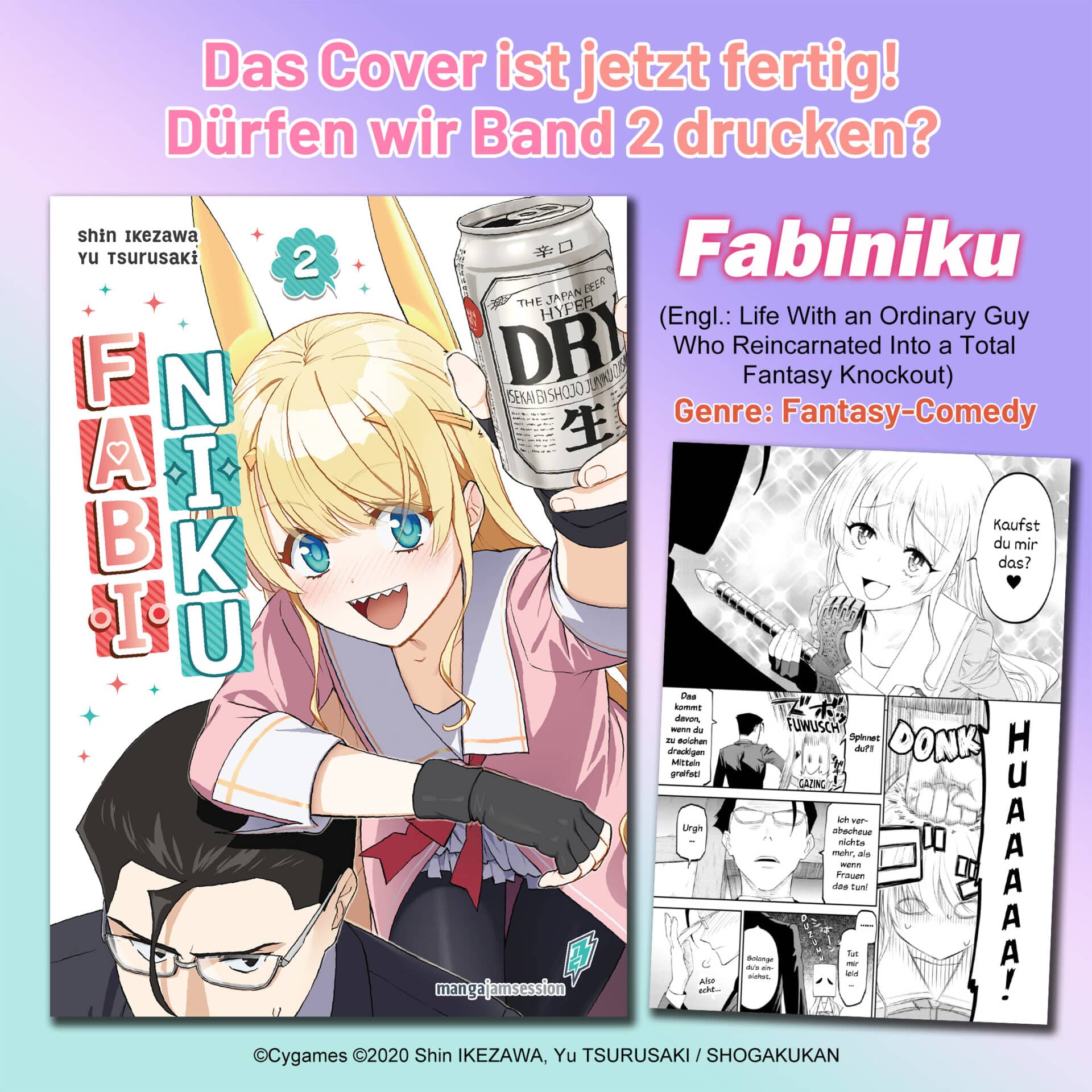 Fabiniku: Produktion des zweiten Bandes gestartet + Cover