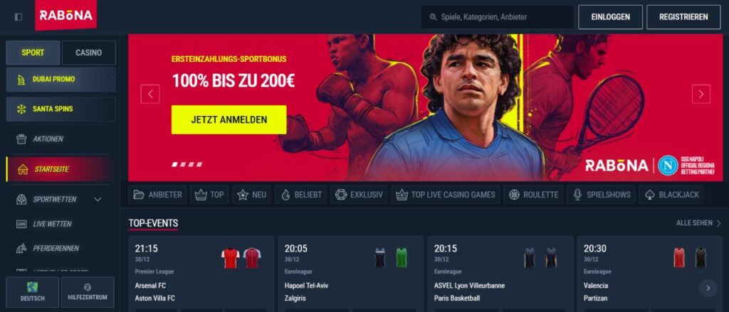Rabona Sportwetten