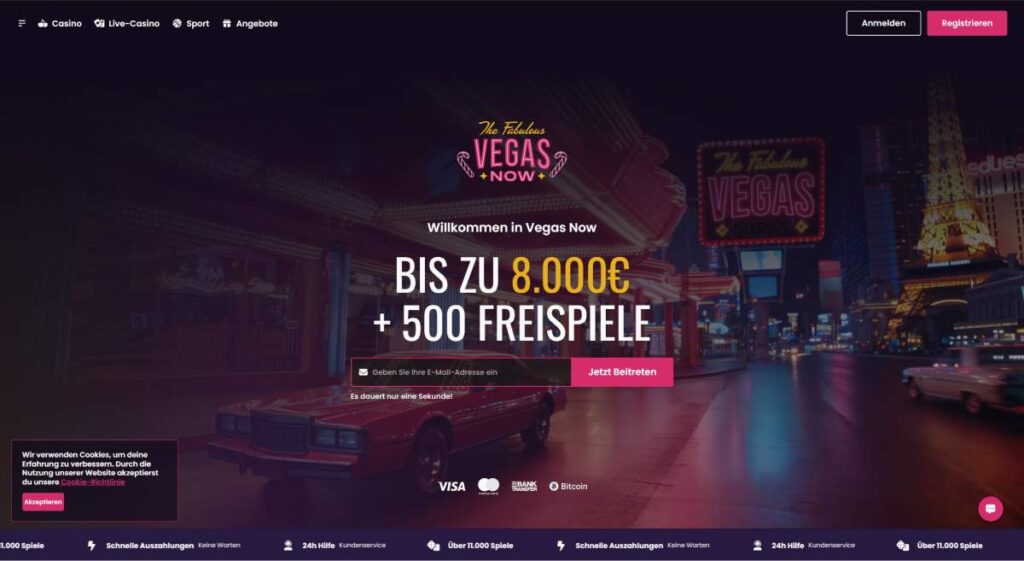 Vegas Now Casino Home