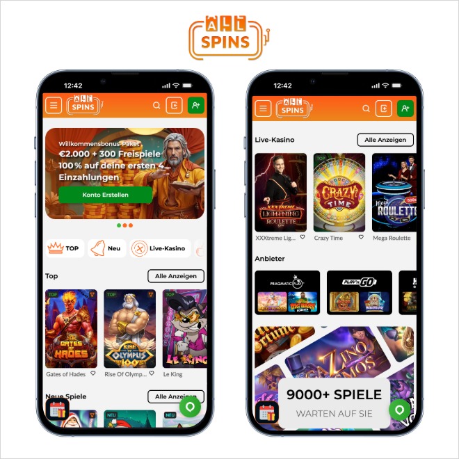 AllSpins Casino mobil