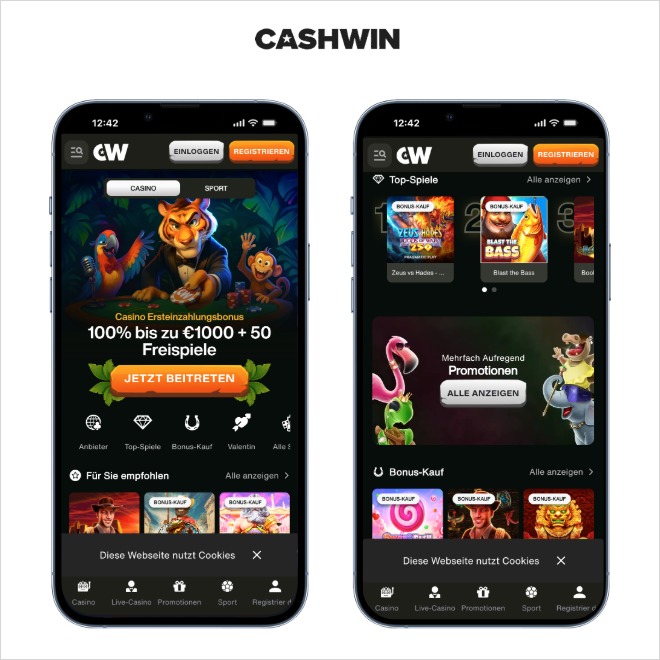 Cashwin Casino mobil