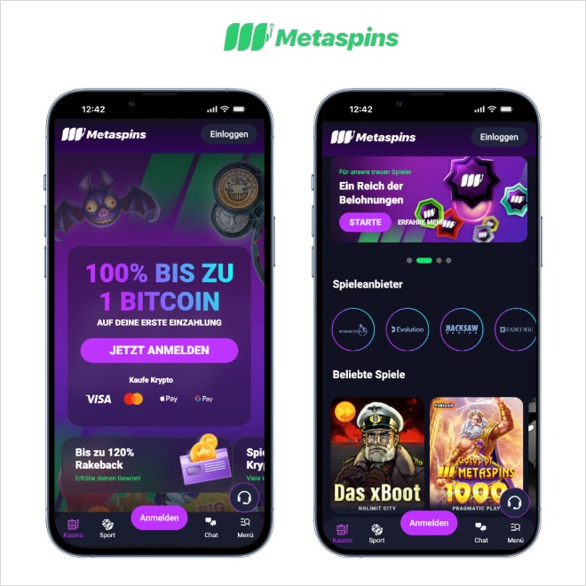 Metaspins Casino mobil