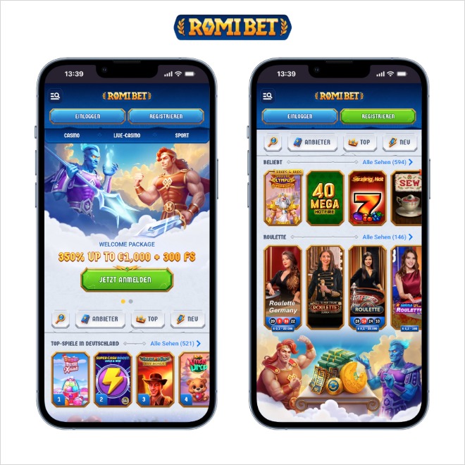 Romibet Casino mobil